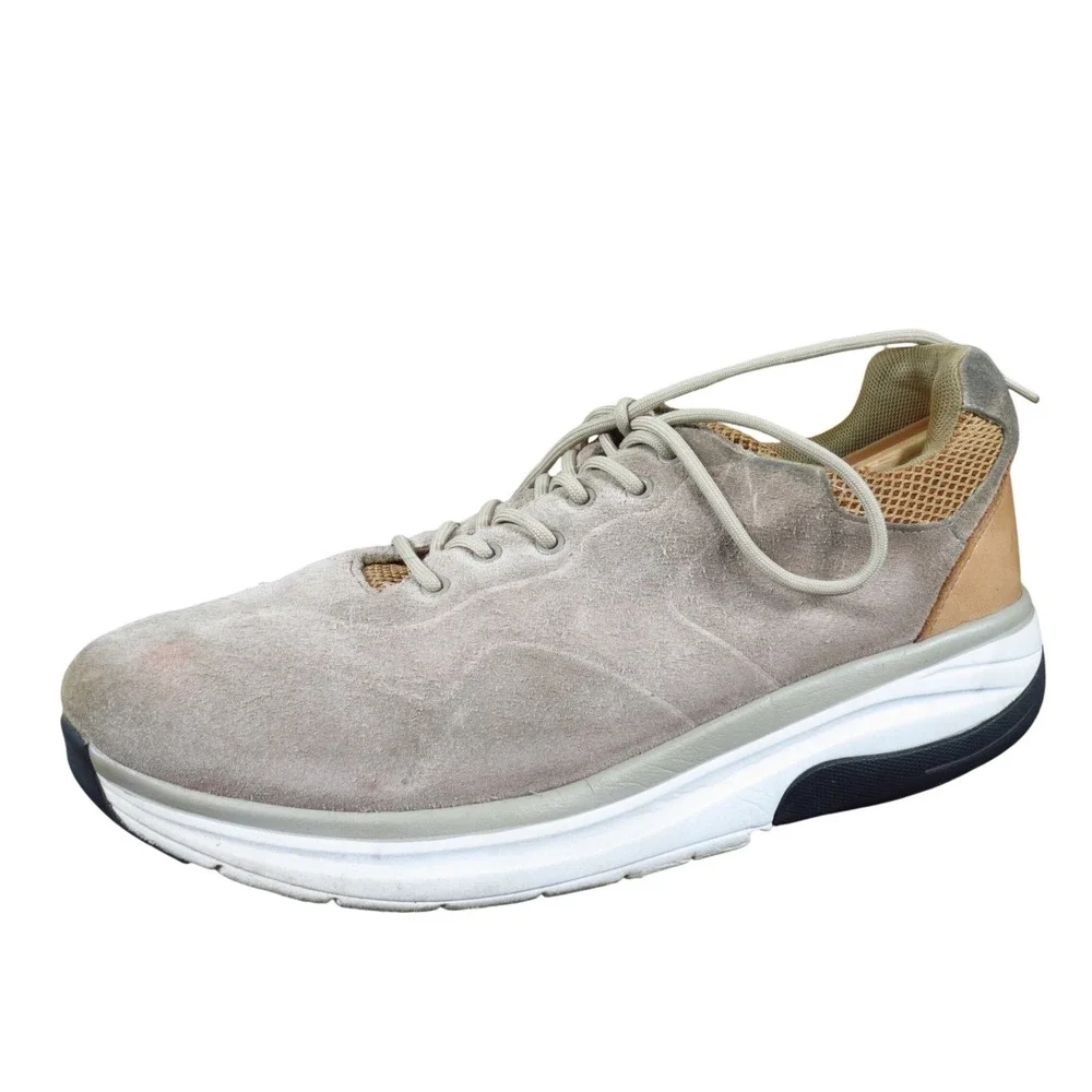 Gravity Defyer Gemxon Mens Casual Sneaker Size 12 Walking Comfort Tan Suede